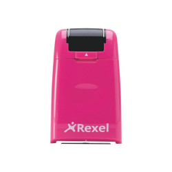 Rexel ID Guard - Timbro roller - autoinchiostrante - testo predefinito - pretty pink