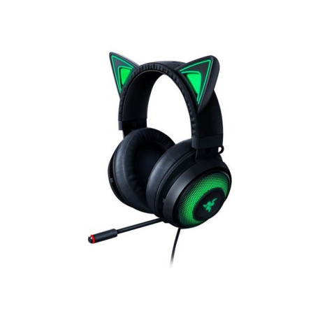 Razer Kraken Kitty - Cuffie con microfono - dimensione completa - cablato - USB - isolamento dal rumore - nero