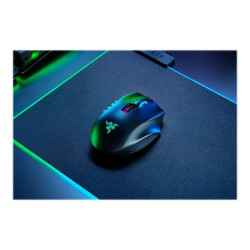 Razer Naga Pro - Mouse - ergonomico - per destrorsi - ottica - 20 pulsanti - senza fili - Bluetooth - adattatore USB Bluetooth