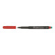 Faber-Castell MULTIMARK 1523 - Marcatore - permanente - rosso - 0.4 mm - superfine - con gomma