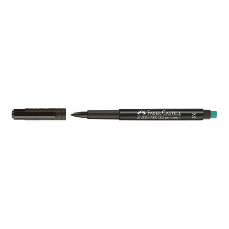 Faber-Castell MULTIMARK 1525 - Marcatore - permanente - nero - 1 mm - medio - con gomma