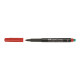 Faber-Castell MULTIMARK 1525 - Marcatore - permanente - rosso - 1 mm - medio - con gomma