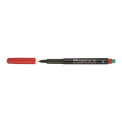 Faber-Castell MULTIMARK 1525 - Marcatore - permanente - rosso - 1 mm - medio - con gomma