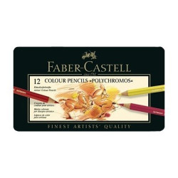 Faber-Castell Polychromos - Pastello colorato - 3.8 mm (pacchetto di 12)