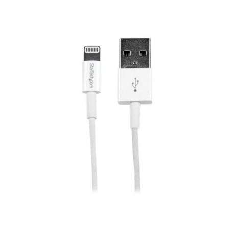 StarTech.com Cavo Connettore Lightning 8-pin Apple a USB di tipo Slim per iPhone / iPod / iPad da 1m - Bianco - Cavo Lightning 