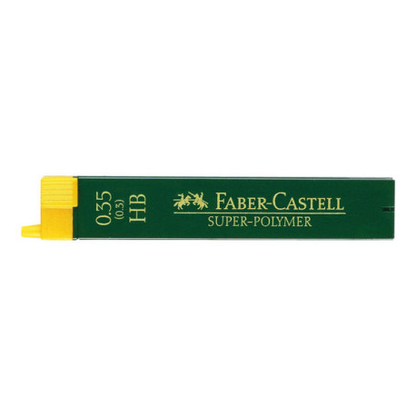 Faber-Castell Super-Polymer - Mina per matita - HB - 0.35 mm (pacchetto di 12) - per TK-FINE VARIO L