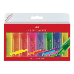 Faber-Castell TEXTLINER 1546 SUPERFLUORESCENT - Evidenziatore - inchiostro base acqua - 1-2-5 mm - pacco da 8