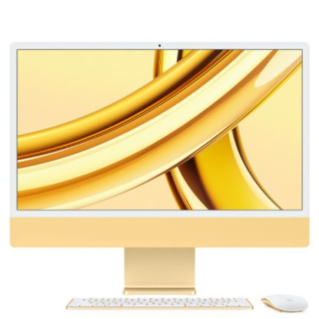 Apple iMac 24' con display Retina 4,5K Chip Apple M3 con CPU 8-core e GPU 10-core - Giallo