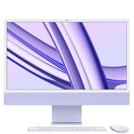 Apple iMac 24' con display Retina 4,5K Chip Apple M3 con CPU 8-core e GPU 10-core - Viola