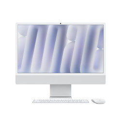 Apple iMac da 24 pollici con display Retina 4.5K chip Apple M4 con CPU a 10 core e GPU a 10 core, 24GB, SSD da 512GB - Argento