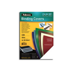 Fellowes - A4 (210 x 297 mm) - bianco - 250 g/m² - 100 pezzi copertina per rilegatura