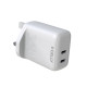 Celly - TC2USBC35W - 2 USB-C Wall Charger 35W UK plug PRO POWER