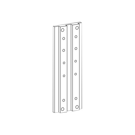 Ergotron - Componente di montaggio (kit staffe montaggio barra) - per pannello piatto - alluminio - installabile a parete - per