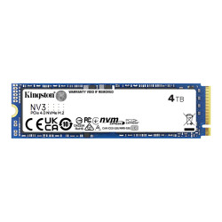 Kingston NV3 - SSD - 4 TB - interno - M.2 2280 - PCIe 4.0 x4 (NVMe)