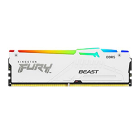 Kingston 32GB (1x32GB) DDR5 6000MTs CL30 FURY Beast White RGB XMP