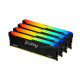 Kingston 64GB (4x16GB) DDR4 3200MTs CL16 FURY Beast RGB Black XMP