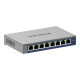 NETGEAR Plus GS108Ev4 - Switch - unmanaged - desktop, montabile su rack, montaggio a parete