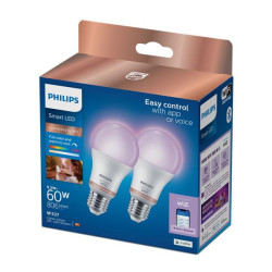 Philips 2 Lampadine 8,5 W (Eq.60 W) A60 E27