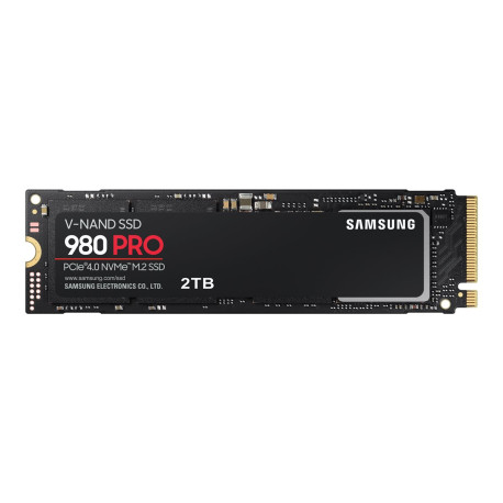 Samsung 980 PRO MZ-V8P2T0BW - SSD - crittografato - 2 TB - interno - M.2 2280 - PCIe 4.0 x4 (NVMe) - buffer: 2 GB - 256 bit AES