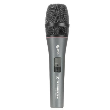 Sennheiser E865S Microfono a condensatore supercardioide per parlato e voce, con tasto ON-OFF