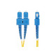 StarTech.com 2m (6.6ft) SC to SC (UPC) OS2 Single Mode Duplex Fiber Optic Cable, 9/125µm, Laser Optimized, 40G/100G Zipcord, Be