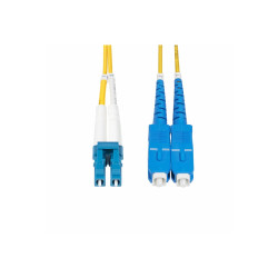 StarTech.com 3m (10ft) LC to SC (UPC) OS2 Single Mode Duplex Fiber Optic Cable, 9/125µm, Laser Optimized, 10G, Bend Insensitive