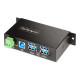 StarTech.com 4-Port Managed USB Hub with 4x USB-A, Heavy Duty with Metal Industrial Housing, ESD & Surge Protection, Wall/Desk/