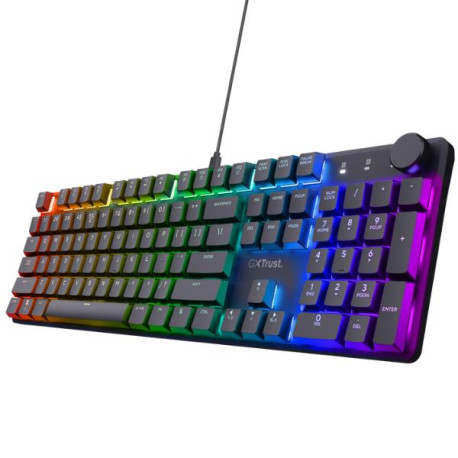 Trust  GXT 866 TORIX TASTIERA MECCANICA DA GAMING PREMIUM CON ILLUMINAZIONE RGB - NERO IT