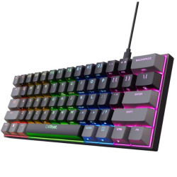 Trust - GXT 867 ACIRA TASTIERA MECCANICA DA GAMING MINI (60%) CON ILLUMINAZIONE RGB - NERO IT