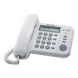 Panasonic KX-TS560EX1W - Telefono con filo con ID chiamante