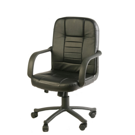 Poltrona direzionale Detroit HC4418M - con ruote e braccioli - nero - Serena Group