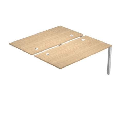 Postazione doppia aggiuntiva per scrivanie AgorA' - 120x168x72,5 cm - rovere - Artexport