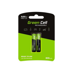 Green Cell - Batteria 2 x AAA - NiMH - (ricaricabili) - 800 mAh