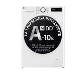 Lavasciuga LG, libera installazione, 10 Kg., bianco - D4R5010TSWS