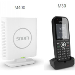 Sistemi DECT - Telefoni - 00004589 - Snom M430 DECT-IP Doublecell bundle M400 &amp M30. Up to 10 parallel calls, Repeater suppo