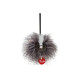 Trudi Charm Pompon - Skunk - grigio, bianco, rosa