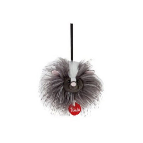 Trudi Charm Pompon - Skunk - grigio, bianco, rosa