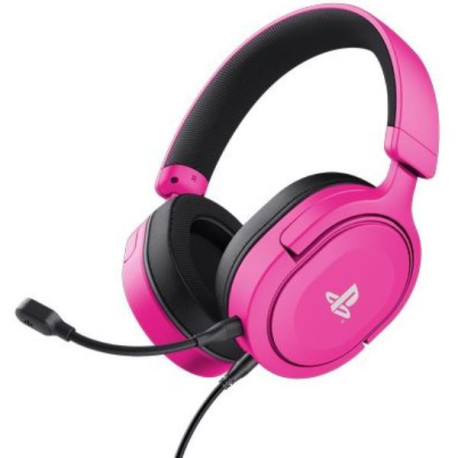 Trust GXT 498 FORTA CUFFIE GAMING CERTIFICATE PLAYSTATION - 85% PLASTICA RICICLATA - ROSA