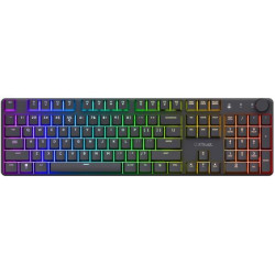 Trust TORIX TASTIERA MECCANICA GAMING WIRELESS RICARICABILE RGB LAYOUT ITALIANO GXT 868 - NERO