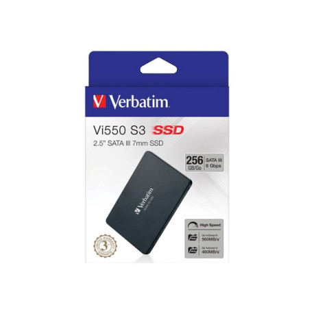 Verbatim Vi550 - SSD - 256 GB - interno - 2.5" - SATA 6Gb/s