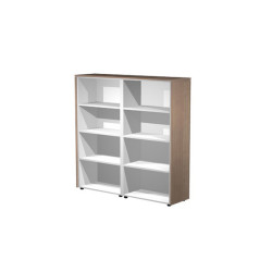 Coppia Prestige - mobili medio alti a giorno - 162,8 x 43 x 158,2 cm - ciliegio arabis