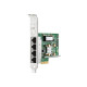 HPE 331T - Adattatore di rete - PCIe 2.0 x4 profilo basso - Gigabit Ethernet x 4 - per ProLiant DL360 Gen10, DL388p Gen8