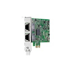 HPE 332T - Adattatore di rete - PCIe 2.0 profilo basso - Gigabit Ethernet x 2 - remarketing - per ProLiant DL360 Gen10, DL388p 