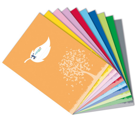 Coprimaxi Green - c/tasche - 21 x 30 cm - carta 120 gr - blu - Colorosa