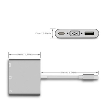 NILOX TECH - Mini Docking station USB-C 3.1